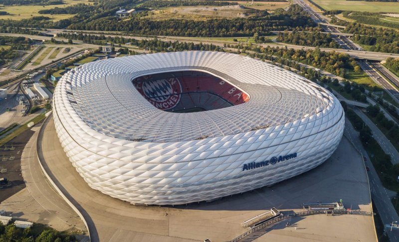 Top sân bóng đá lớn và đẹp nhất thế giới: Allianz Arena