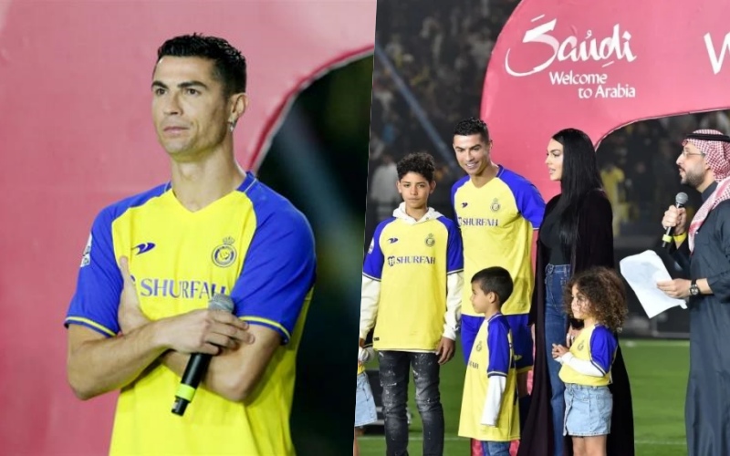 Cristiano Ronaldo xuất hiện bên cạnh gia đình trước khoảng 25.000 CĐV Al-Nassr