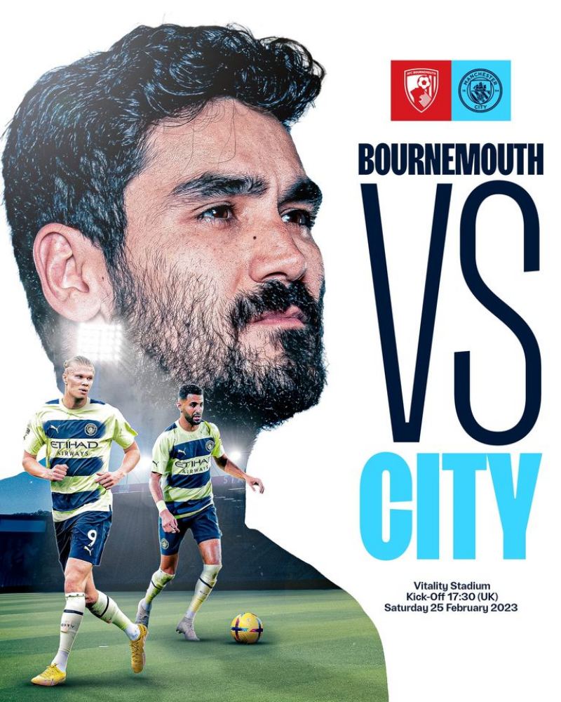 Kết quả AFC Bournemouth vs Manchester City, 0h30 ngày 26/2