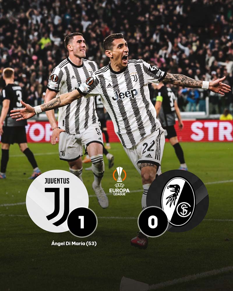 Kết quả Juventus vs SC Freiburg, 3h ngày 10/3 - Di Maria tiếp tục tỏa sáng