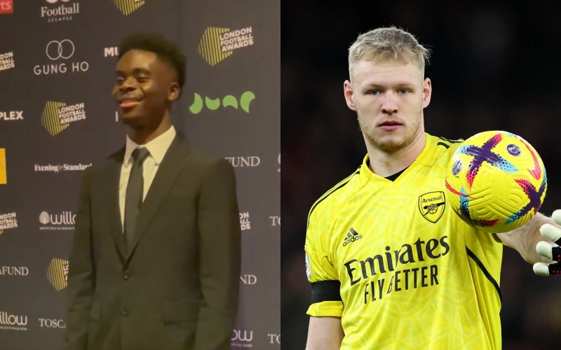 Bukayo Saka và Aaron Ramsdale lần lượt là chủ nhân của giải thưởng cầu thủ trẻ xuất sắc nhất năm và thủ môn hay nhất năm ở London