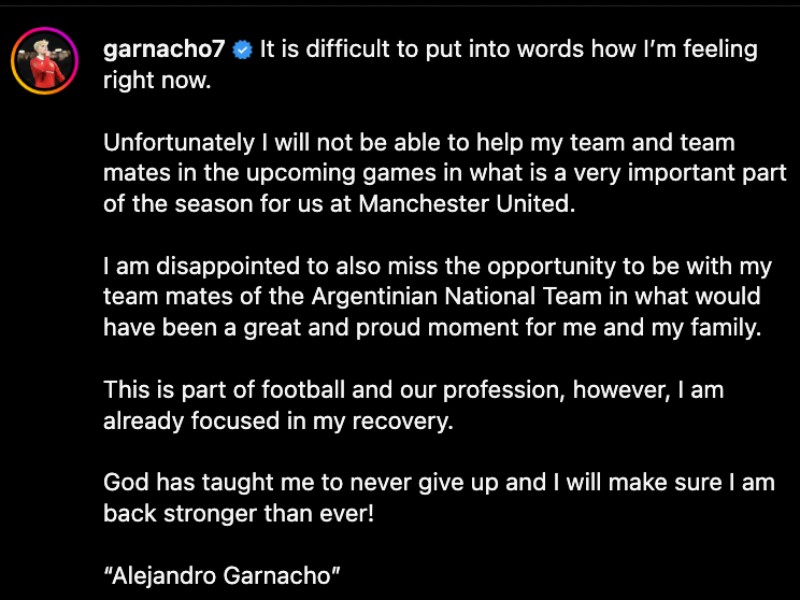 Garnacho gửi tâm thư xúc động tới fan Man Utd 