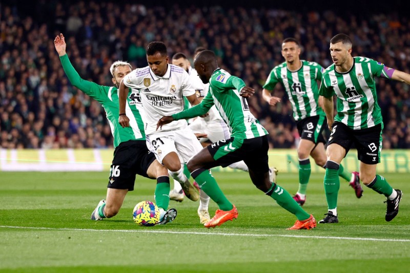 Real Betis hòa Real Madrid 0-0 ở vòng 24 La Liga 2022/23
