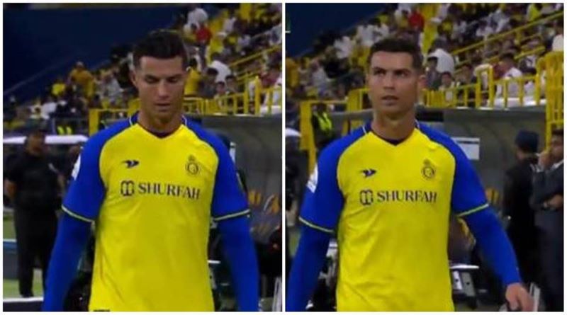 Ronaldo tỏ ra không hề vừa lòng