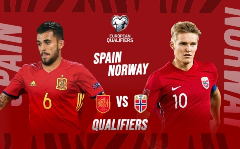 Tuyển Tây Ban Nha vs Na Uy tại bảng A vòng loại Euro 2024
