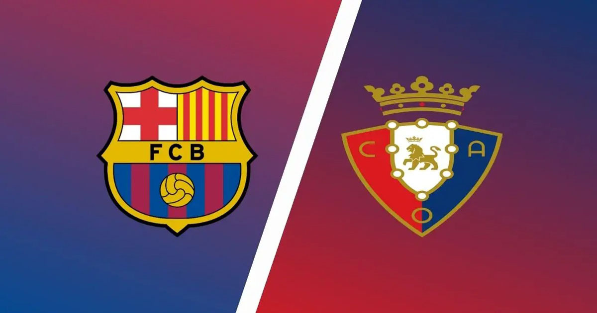 Link xem trực tiếp và thống kê đối đầu Barcelona vs Osasuna (0h30 ngày 3/5)