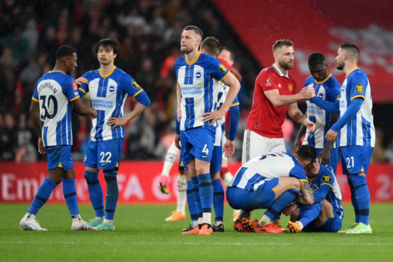 Brighton cầm chân Manchester United sau 120 phút thi đấu chính thức và hiệp phụ