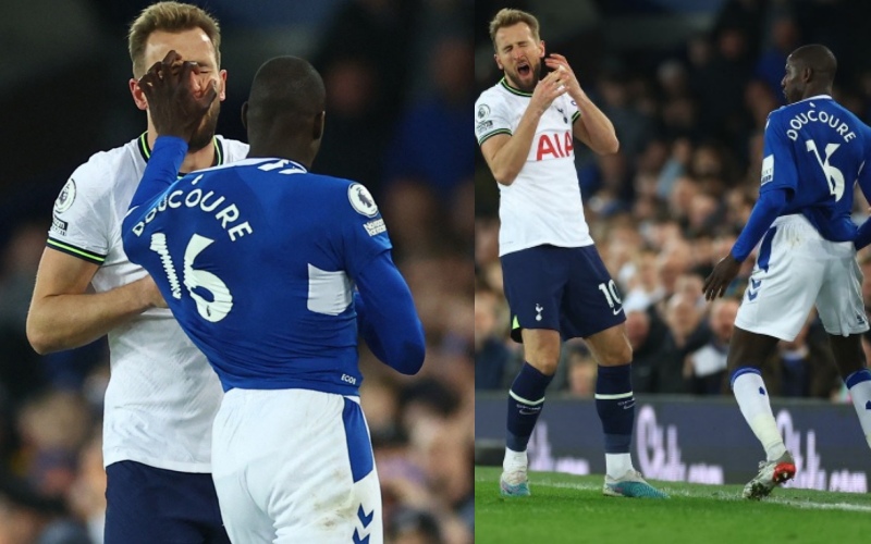 Harry Kane gây gổ cùng Abdoulaye Doucoure