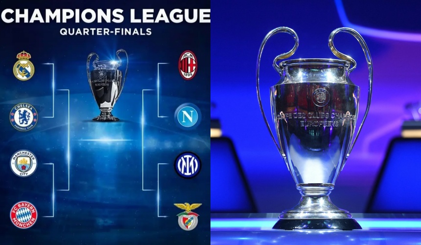 Lịch thi đấu tứ kết lượt đi Champions League 2022/23