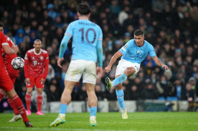 Rodri mở tỷ số cho Man City