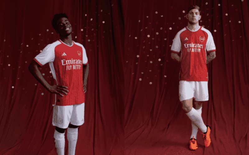 Arsenal công bố áo đấu sân nhà mùa 2023/24 cực bắt mắt