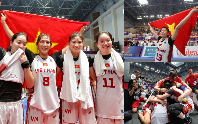 Đội tuyển nữ bóng rổ Việt Nam đổi màu huy chương thành công
