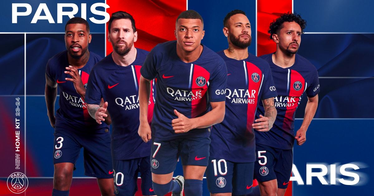 Messi, Neymar và Mbappe cực ngầu trong clip ra mắt áo đấu PSG mùa 2023/24