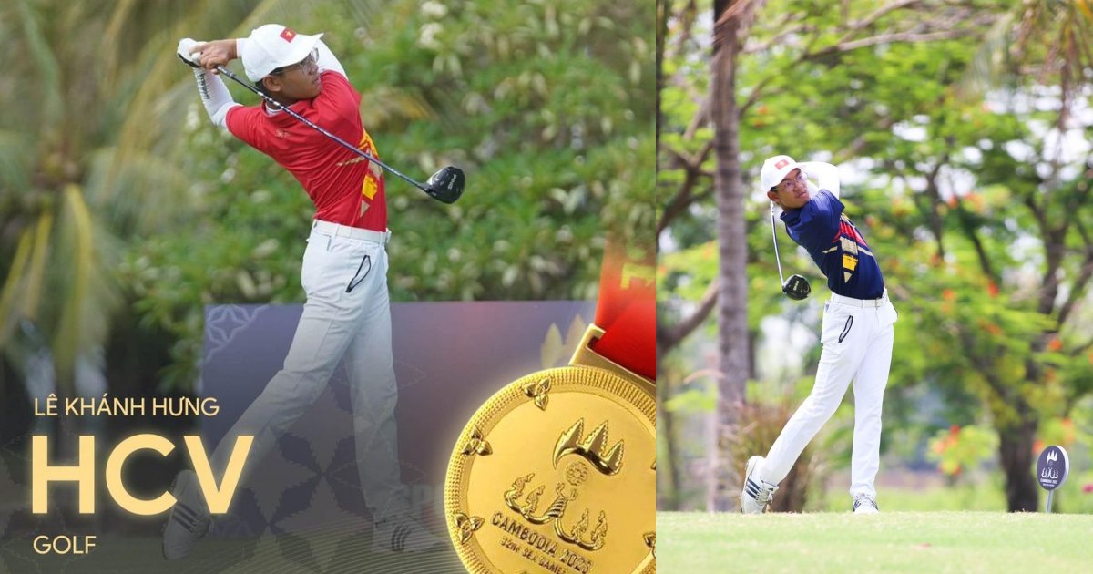VĐV Lê Khánh Hưng giành HCV lịch sử môn Golf SEA Games 32
