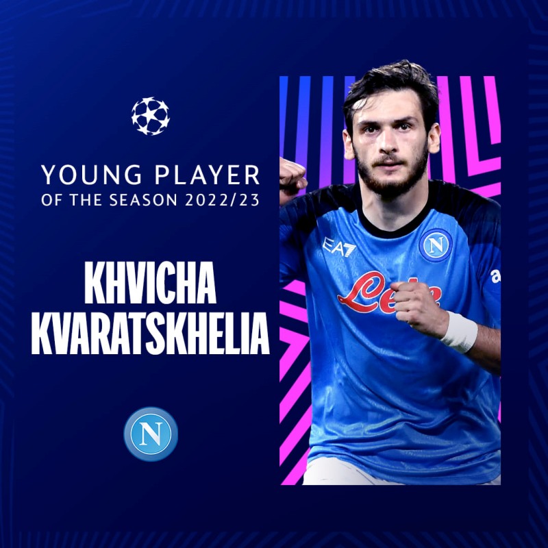 Cầu thủ trẻ hay nhất C1 mùa 2022/23 - Khvicha Kvaratskhelia