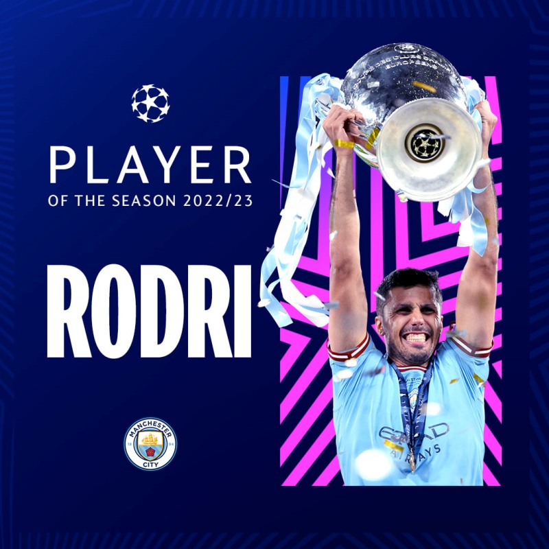 Cầu thủ xuất sắc nhất C1 mùa 2022/23 - Rodri