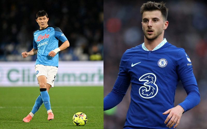 Kim Min-jae và Mason Mount trên đường gia nhập Man United