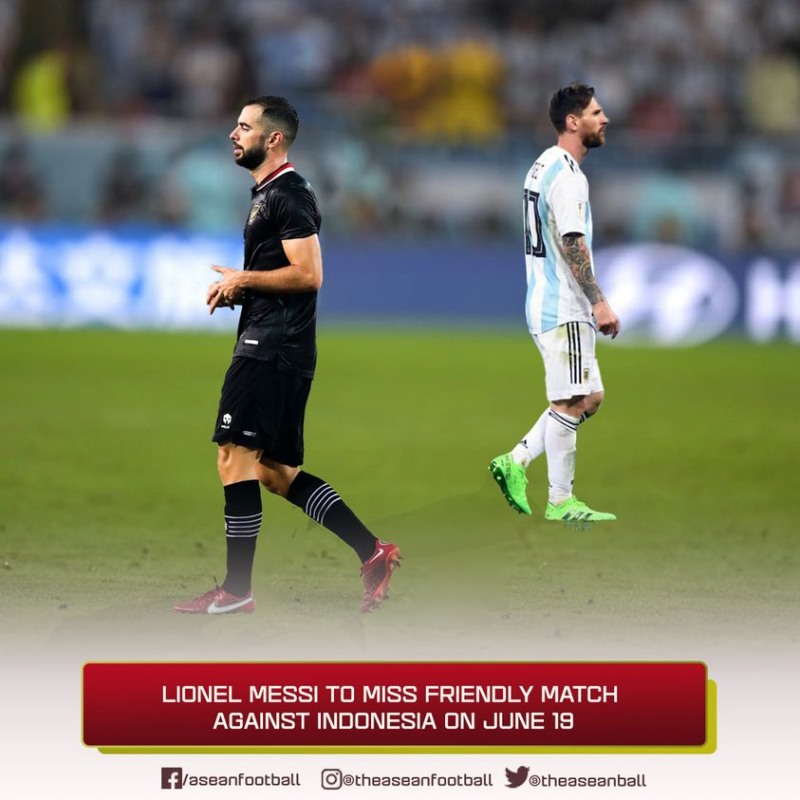 Lionel Messi không cùng tuyển Argentina đến Jakarta, Indonesia thi đấu giao hữu vào ngày 19/6/2023