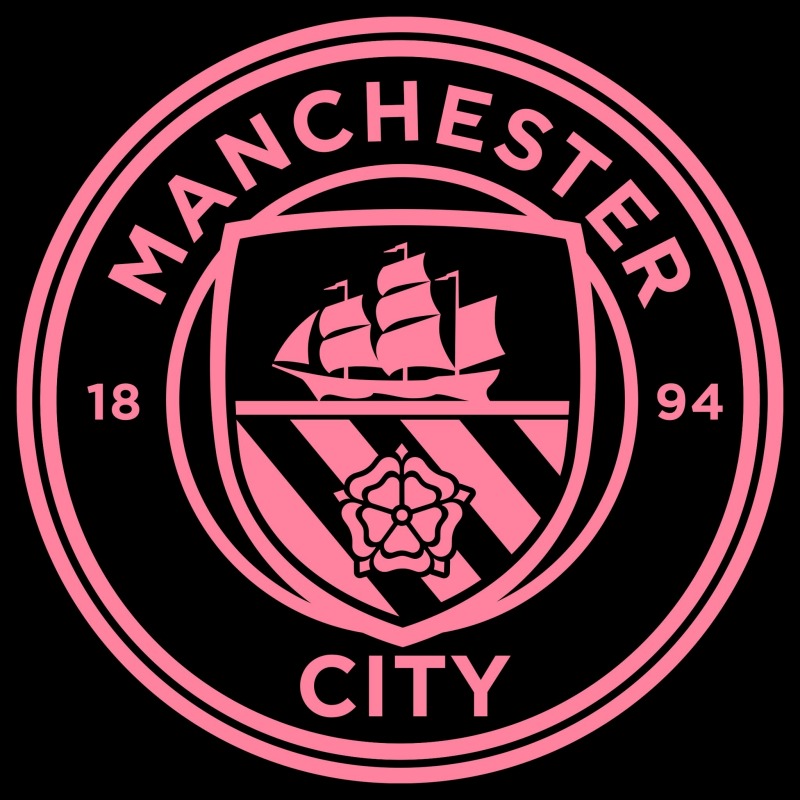 Logo hồng neon áo đấu thứ 3 mùa 2023/24 của Manchester City