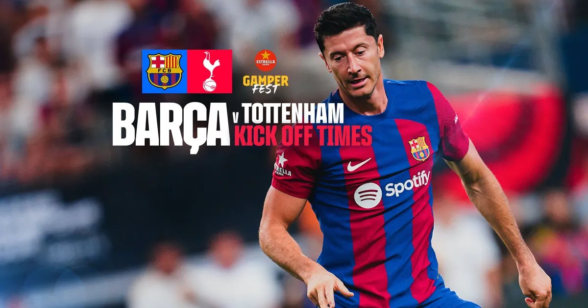 Link xem trực tiếp Barcelona vs Tottenham (1h, 9/8/2023): Joan Gamper Trophy