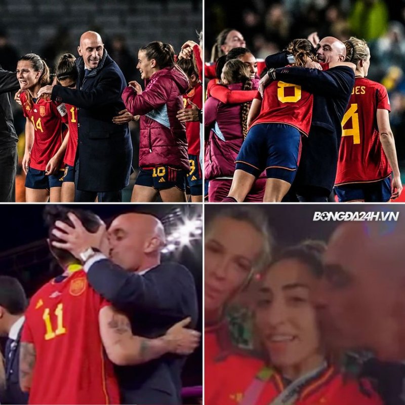 Chủ tịch LĐBĐ Tây Ban Nha Luis Rubiales gây ra làn sóng phản đối bởi những hành vi thái quá với các nữ cầu thủ