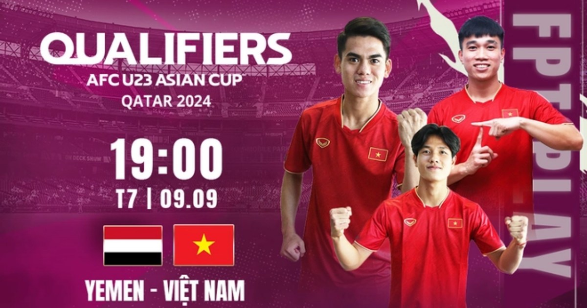 Link xem trực tiếp U23 Yemen vs U23 Việt Nam, 19h ngày 9/9/2023 (Vòng loại U23 châu Á 2024)