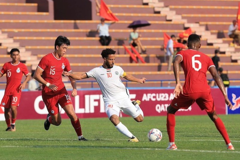 U23 Yemen nhẹ nhàng vượt qua U23 Singapore ở ngày ra quân bảng C vòng loại U23 châu Á 2024