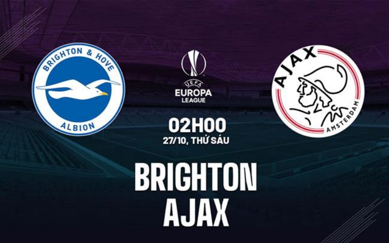Link xem trực tiếp Brighton vs Ajax