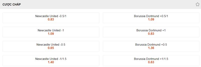 Nhận định Newcastle vs Dortmund: Soi kèo cược chấp