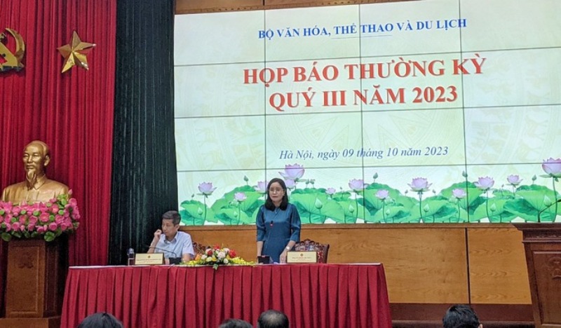 Trịnh Thị Thủy - Thứ trưởng Bộ VH-TT-DL chia sẻ trước báo chí sau lùm xùm suất ăn tuyển trẻ bóng bàn Việt Nam