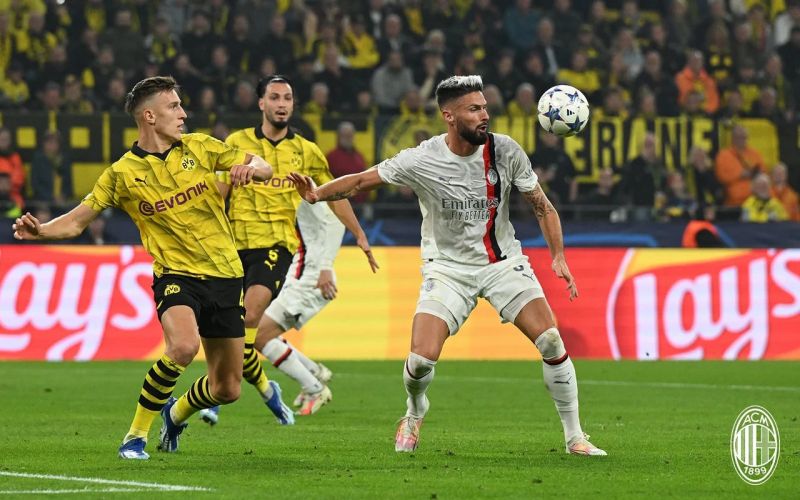 Link xem trực tiếp AC Milan vs Dortmund