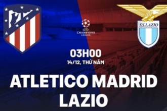 Lịch sử đối đầu Atletico Madrid vs Lazio