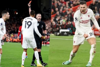 Vì sao Dalot phải nhận 2 thẻ vàng liên tiếp trong trận Liverpool vs MU?