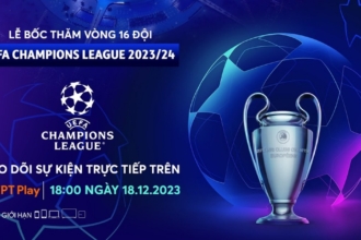 Lễ bốc thăm vòng 1/8 Champions League 2023/24