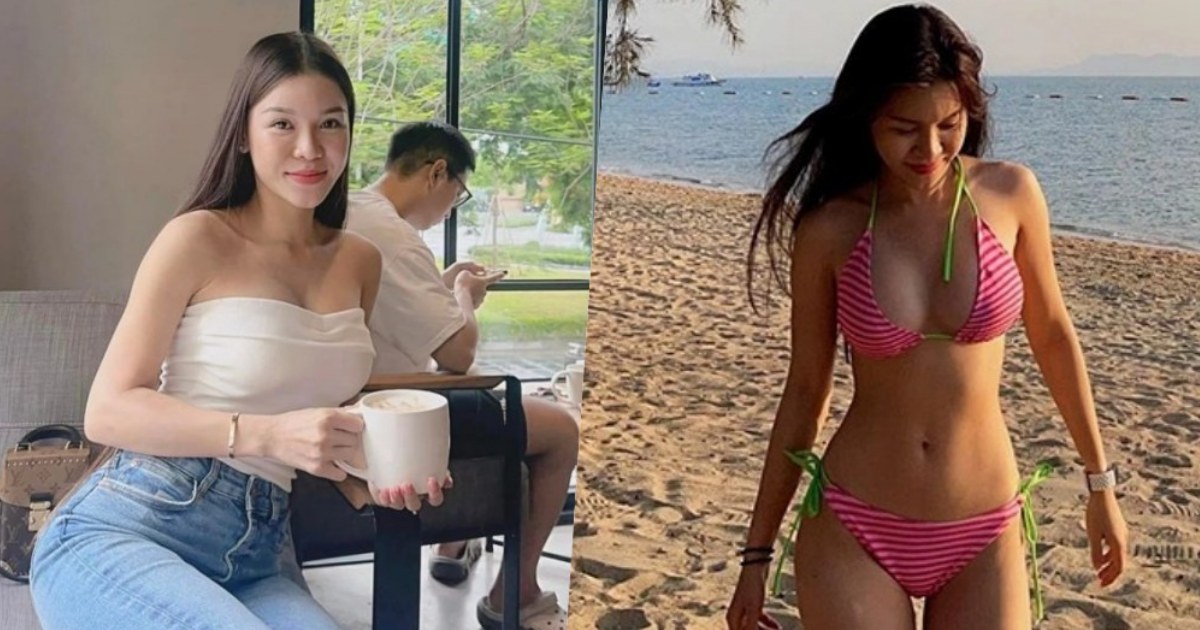 Bạn gái Văn Lâm đốt mắt người xem với bikini mỏng manh