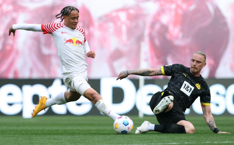 Dortmund không thể ngăn cản được Leipzig khi đuọc thi đấu trên sân nhà